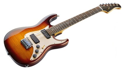 Electric Guitar on White Background