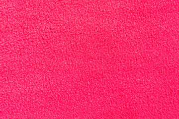 Pink fleece fabric as texture, background