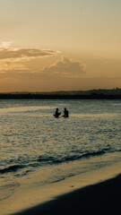 Naklejka premium Beach Sunset