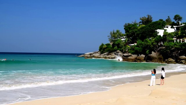 Beautiful day at Kata Noi beach , Phuket , South of Thailand