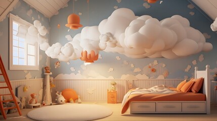 Inviting Modern Bedroom Design for Children s Healthy Sleep Habits A clutter free serene space with comfortable bedding natural lighting and thoughtful decor elements to promote restful slumber