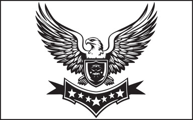eagle shield with wings