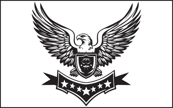 eagle shield with wings