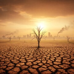 Industrial pollution causing global warming and climate change