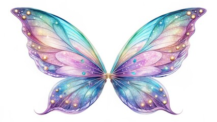 Fairy Wings on White Background