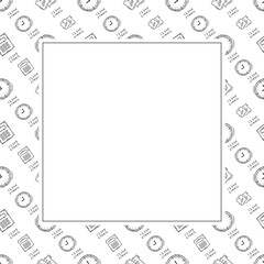 business frame. doodle startup square frame. hand drawn business frame background. startup background