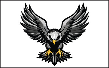 Obraz premium eagle on white background