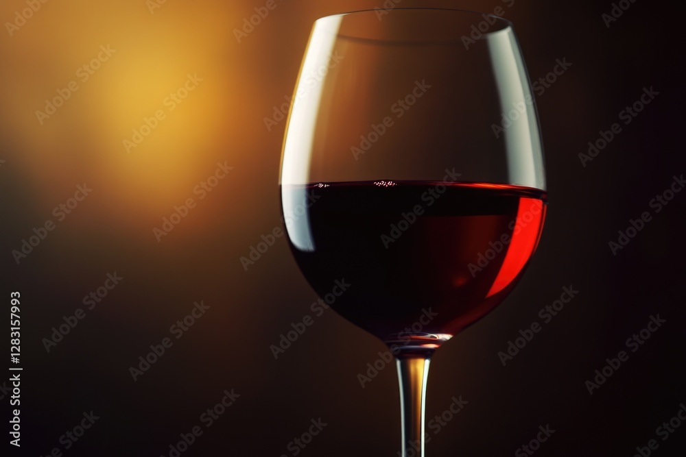 Poster a glass of red wine sitting on a table, ready to be enjoyed