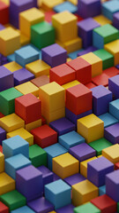 Obraz premium 3D Block Pattern