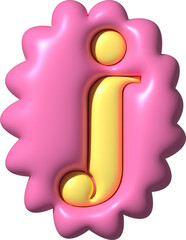 3D Ransom Letter J
