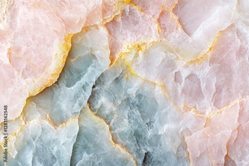 Poster A detailed view of a marble surface with intricate patterns and textures