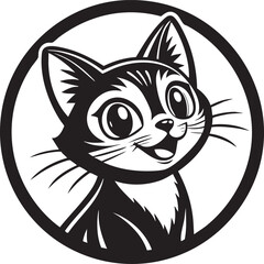 black cat vector illustration © Arifa