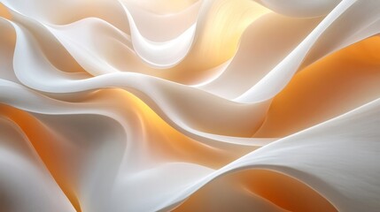 Obraz premium Organic shapes flowing in natural, soft curves, 
