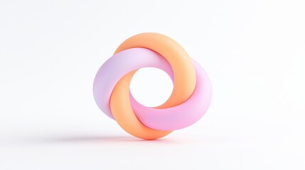 Fototapeta premium Colorful and Bouncy Rubber Ball with Swirls of Bright Pink, Orange, and Purple Ideal for Playtime and Fun Activities