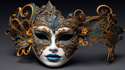 "Set of 3 Mardi Gras and Carnival Traditional Masquerade Masks in Purple, Gold, and Green Colors Isolated on Transparent Background, PNG"