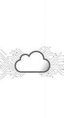 Abstract illustration Cloud Storage