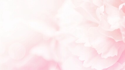 Fototapeta premium Banner for a website with a closeup view of pink eustoma flower. Soft pastel wedding background.
