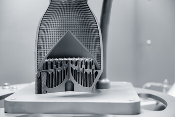 Advanced metal 3d printing process featuring complex lattice structure