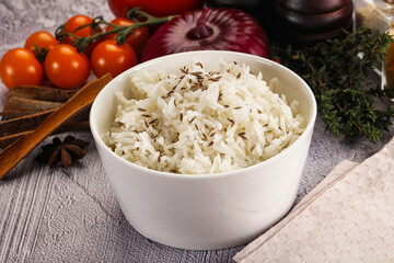 Indian cuisine jeera basmati rice