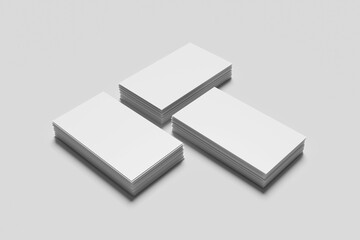 Blank business card for mockup - 3D rendering