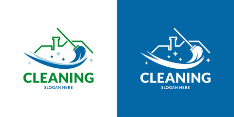 Posh housekeeping company logo. Vector illustration.