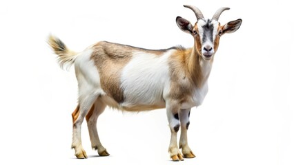 Fototapeta premium Goat on White Background