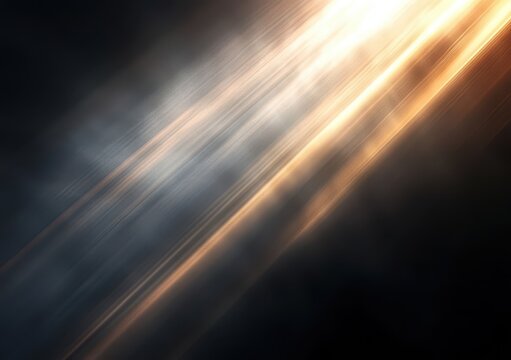 rays of light falling on a black background