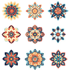 Retro floral pattern