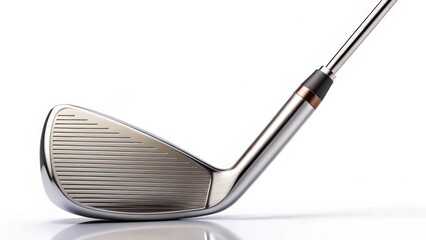 Golf Iron on White Background