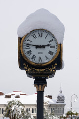BATUMI, GEORGIA - February 19: Europe Square in the snow