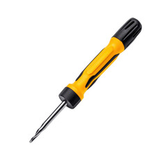 Yellow and black screwdriver with a precision tip