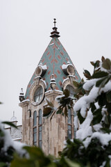 BATUMI, GEORGIA - February 19: a city in the snow
