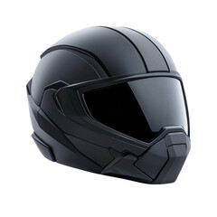 Fototapeta premium Sleek futuristic motorcycle helmet design