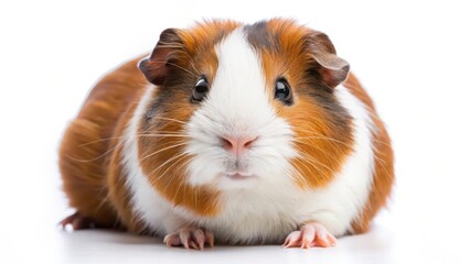 Fototapeta premium Guinea Pig on White Background