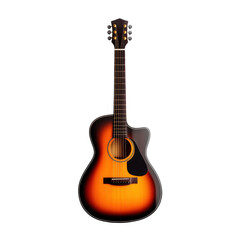Obraz premium Acoustic guitar with a sunburst finish