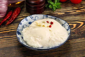 Italian soft young cheese burrata