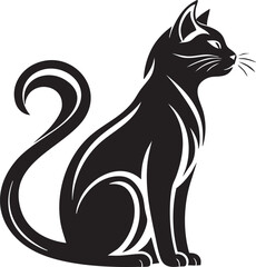 black cat vector