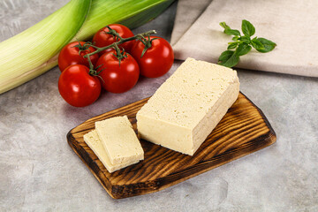 Soya vegan tofu cheese brick