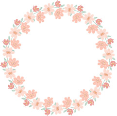coquette Pink Flower Frame
