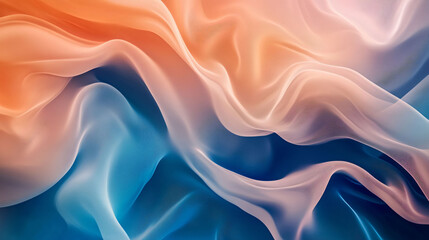 Fototapeta premium Abstract and elegant fluid artwork showcasing overlapping layers of color