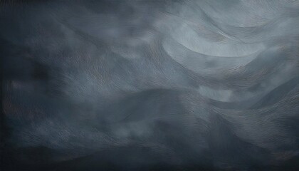 Abstract dark textured background in gray tones with smooth waves and gentle lines for artistic designs