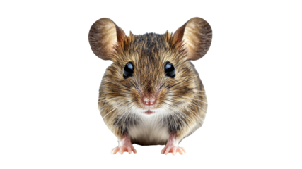 Cute small mouse with large ears and big eyes