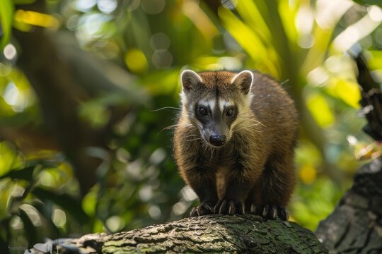 White Nosed Coati (Nasua narica)