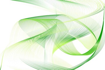 Abstract Green and Yellow Pattern with Waves. Striped Linear Texture. Raster. 3D Illustration