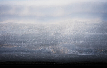 snow pile on roof