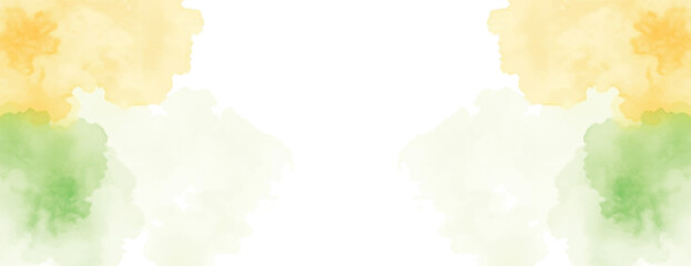 Obraz premium indian watercolor background tricolor, social, media, banner, design with print or hand-drawn and splash, indian, republic, independence, 15 august, republic, day, 26 january, poster, empty, vector 