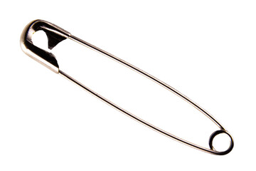 safety pin isolated on white, transparent background. png file