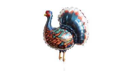 Colorful turkey balloon for festive celebration