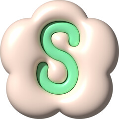 3D Ransom Letter S