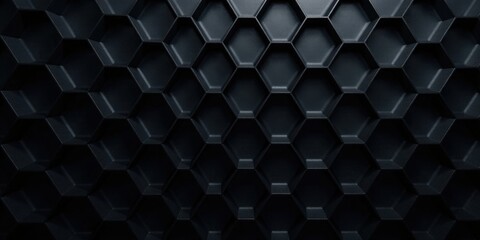 Abstract Dark Hexagonal Pattern Background Texture A Seamless Geometric Design for Modern Projects